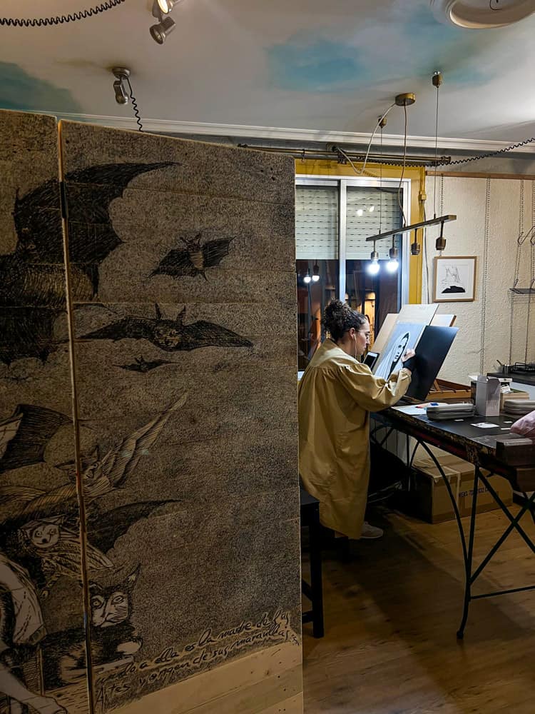 Sala "A tu aire" en la Escuela de dibujo y pintura Sanagustín