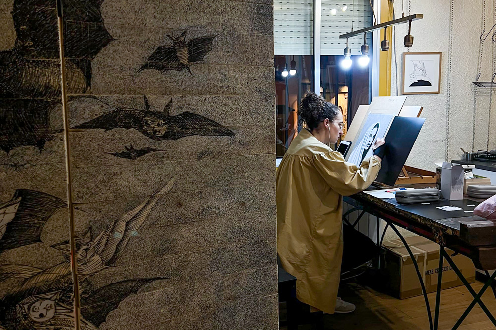Sala "A tu aire" en la Escuela de dibujo y pintura Sanagustín